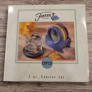 Fiesta® Copco Coaster Set – NIB (5 Piece Set) – Vintage Vibes!